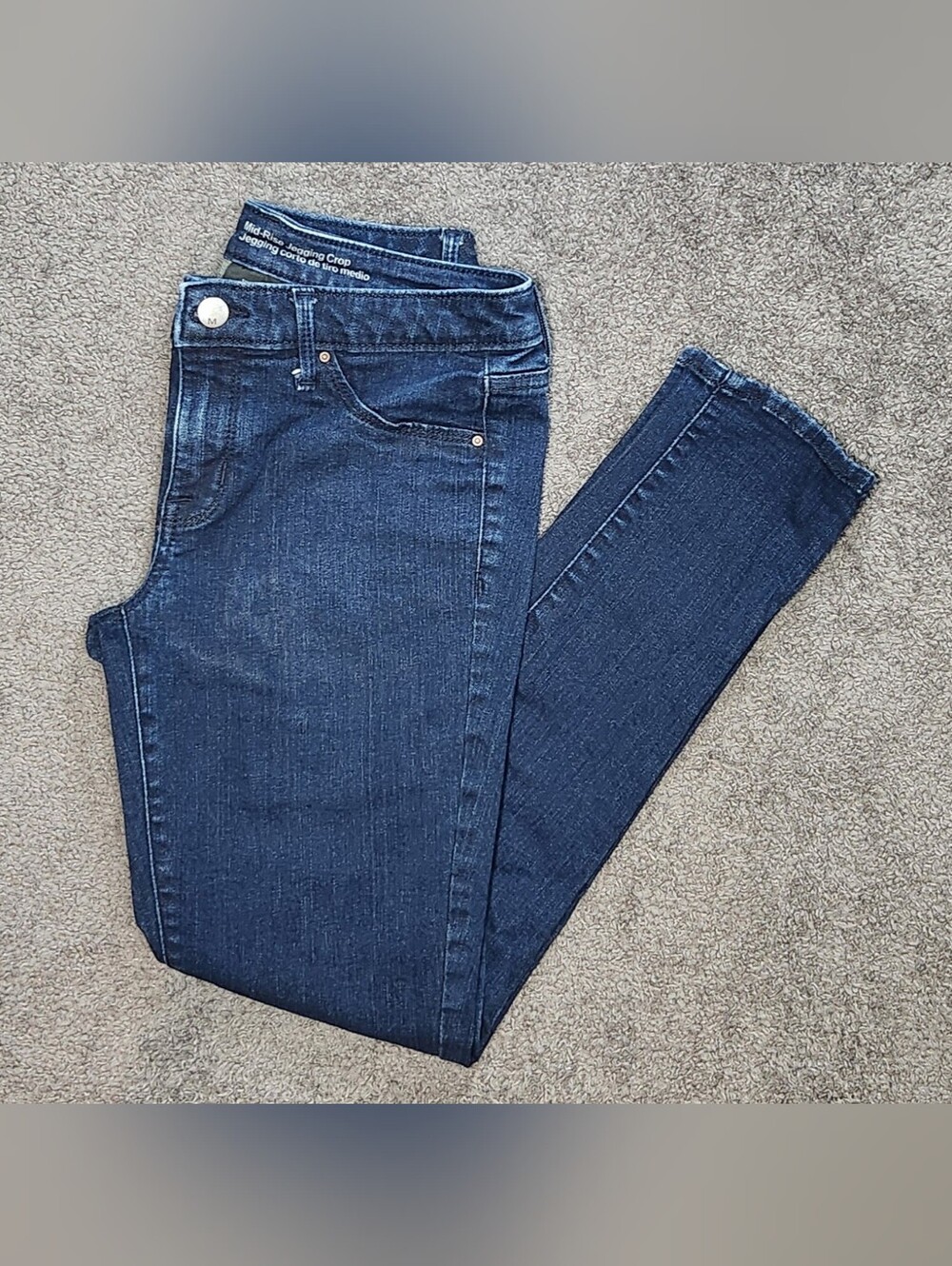 Dark Wash Mossimo Mid-Rise Jegging Crop Jeans